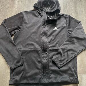 adidas Black Men's Hooded Performance Jacket